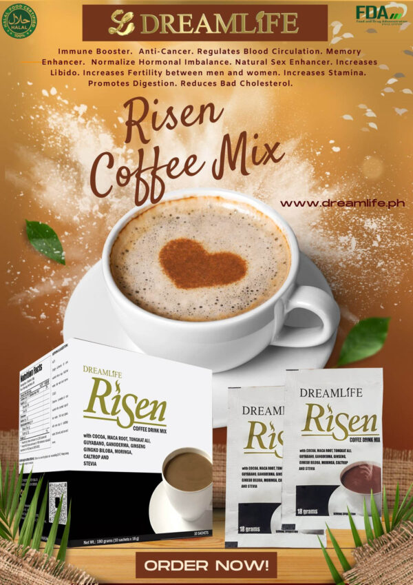 Risen Coffee Mix - Boost Energy with 100% Natural Herbs